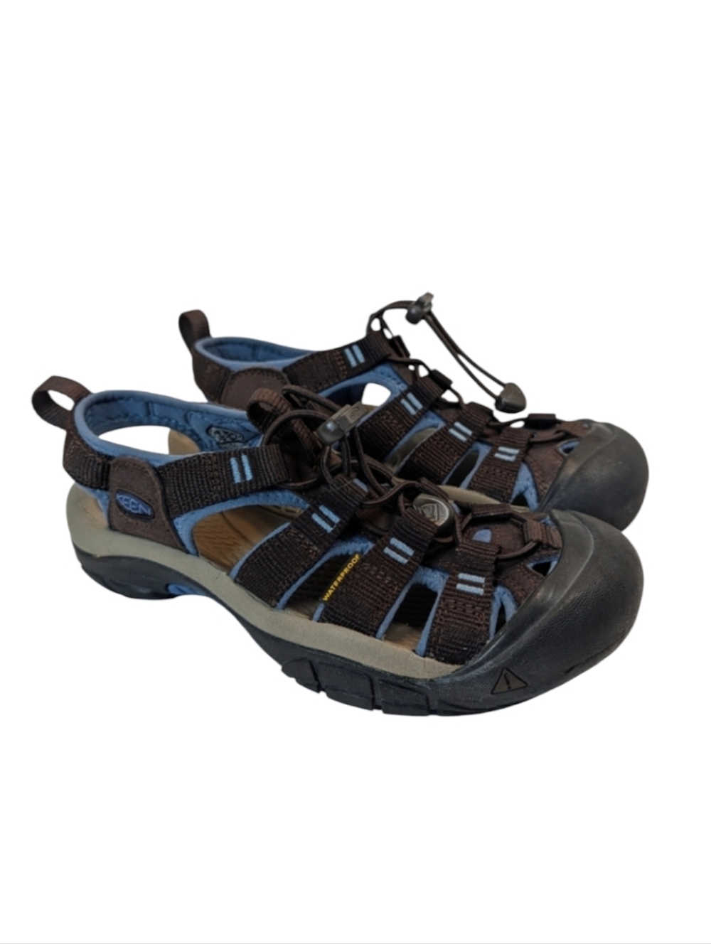 Keen Women's Newport H2 Mulch/Quiet Harbor Hiking Sandals Size 6